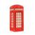 J L Supplies London Telephone Booth Design Magnet Red 1762